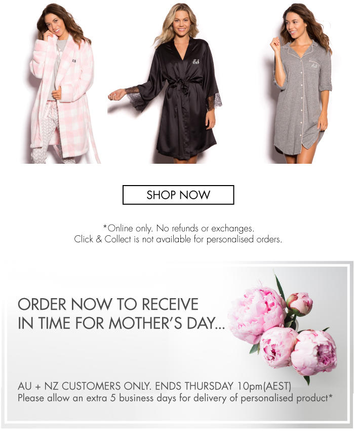Bras N Things Spoil her with personalised sleepwear! Hurry, ends