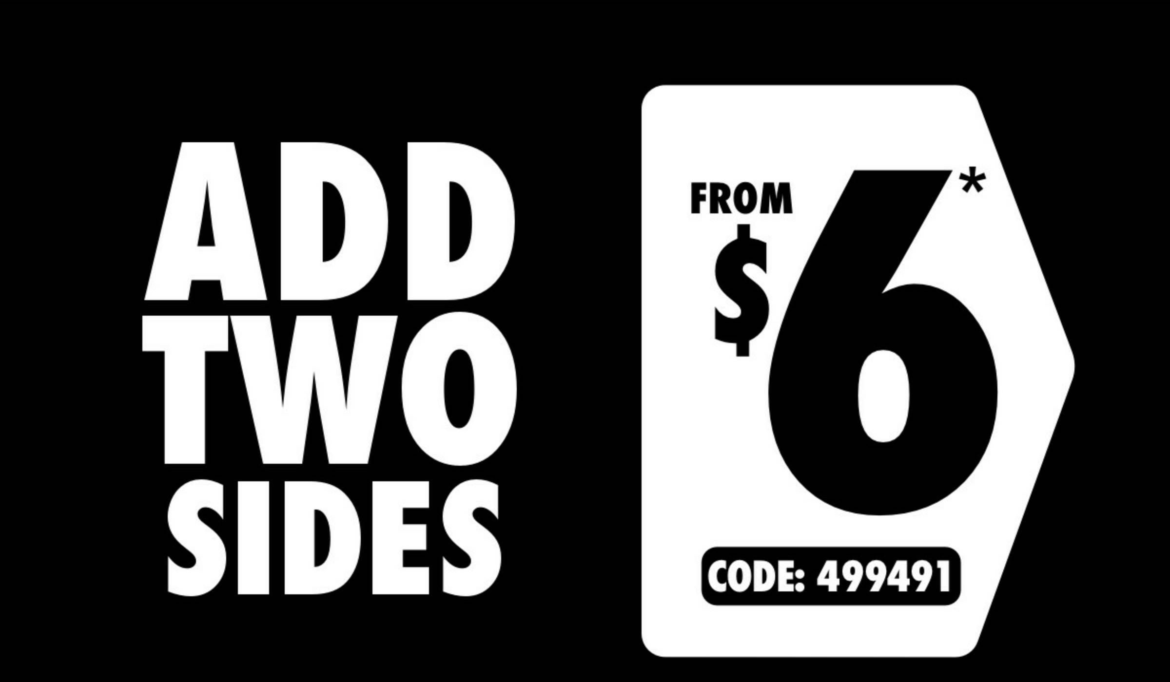 Domino's - Add Two Sides from $6
